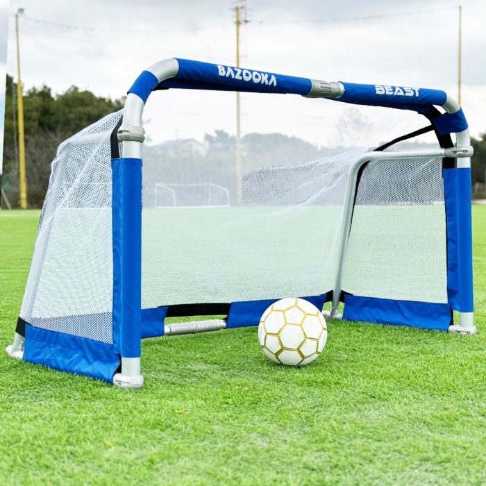 BAZOOKA “BEAST” FULL ALUMINIUM FOLDING GOAL 150x90 Royal Blå/vit