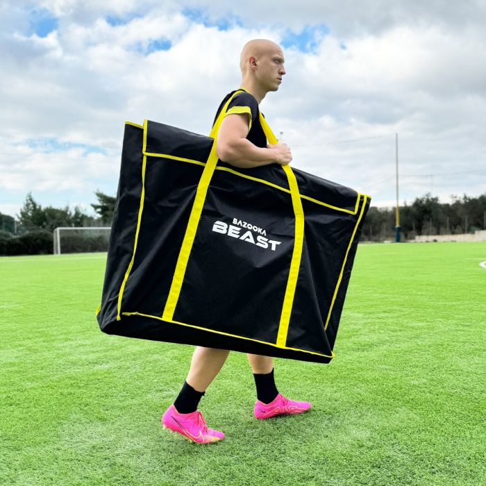 BAZOOKA “BEAST” FULL ALUMINIUM FOLDING GOAL 150x90 Röd/vit