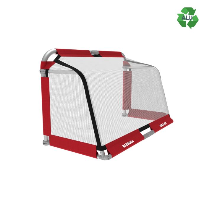 BAZOOKA “BEAST” FULL ALUMINIUM FOLDING GOAL 150x90 Röd/vit