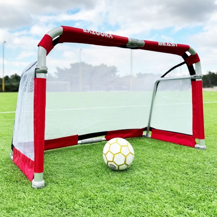 BAZOOKA “BEAST” FULL ALUMINIUM FOLDING GOAL 150x90 Röd/vit