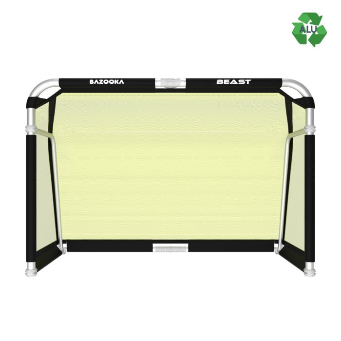 BAZOOKA “BEAST” FULL ALUMINIUM FOLDING GOAL 180x120 Svart/gul